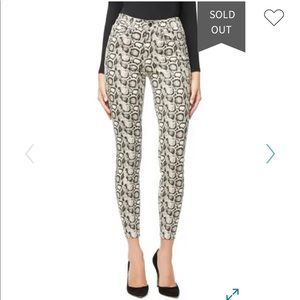 Good American Snake Print High Waist Skinny Jeans